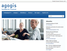 Tablet Screenshot of agogis.ch